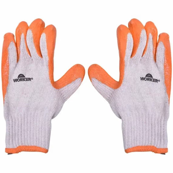 Luva-Banhada-em-Latex-Natural-Laranja-9-G-Worker