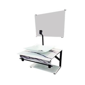 Gabinete de Vidro Reto S40CQ PPQ-T Orlando Slim Calacata 40x40cm Vmex