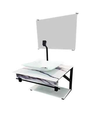 Gabinete-de-Vidro-Reto-S40CQ-PPQ-T-Orlando-Slim-Calacata-40x40cm-Vmex