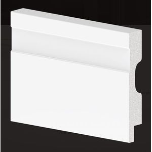 Rodapé Frisado 51807 7x 2,40Cm Branco Arquitech