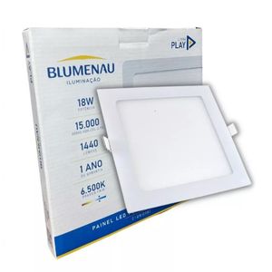 Painel Led Play Embutir Quadrado 18W 6500K Blumenau