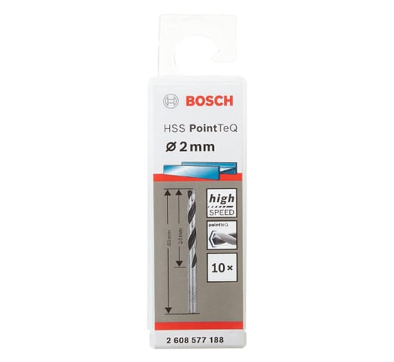 Broca-HSS-PointTeQ-2-0mm-1Un-Bosch