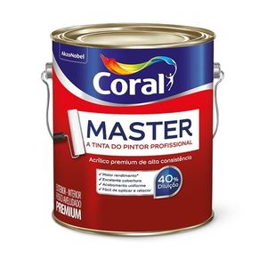 Tinta Acrilica Master Base MF 3,2 Litros Coral
