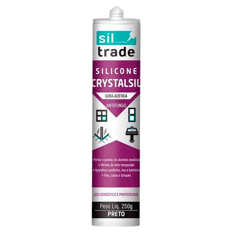 Silicone-Crystalsil-Acetico-Preto-260G-Siltrade