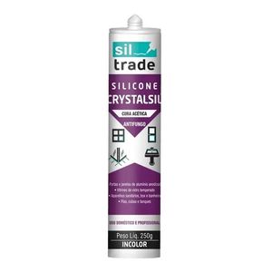 Silicone Crystalsil Acético Incolor 280G Siltrade