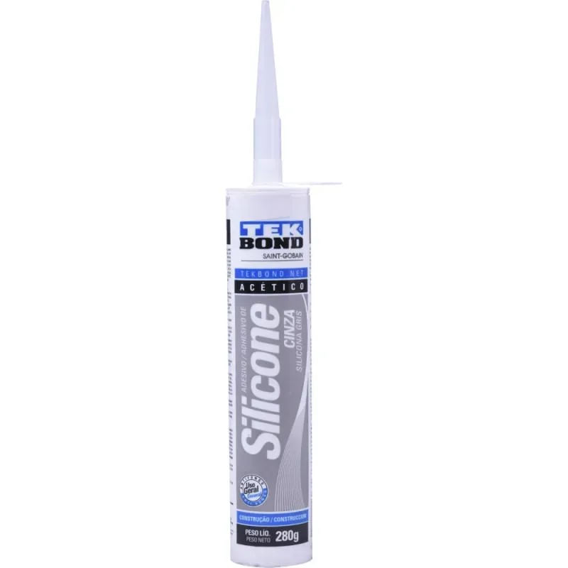 Silicone-Acetico-Cinza-280G-Tek-Bond