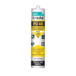 Selante PU 40 Preto 400G Siltrade