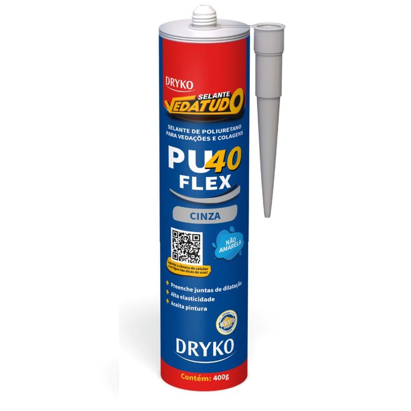 Selante-PU-40-Flex-Cinza-400G-Dryko