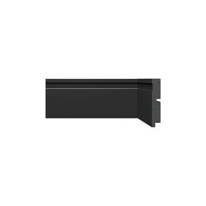 Rodapé Alizares 3457 Black 2400mm 10mmX240mm Santa Luzia