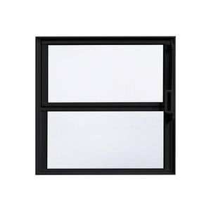 Janela Basculante 40X40Cm 2 Folhas Preta Vidro Liso Quality