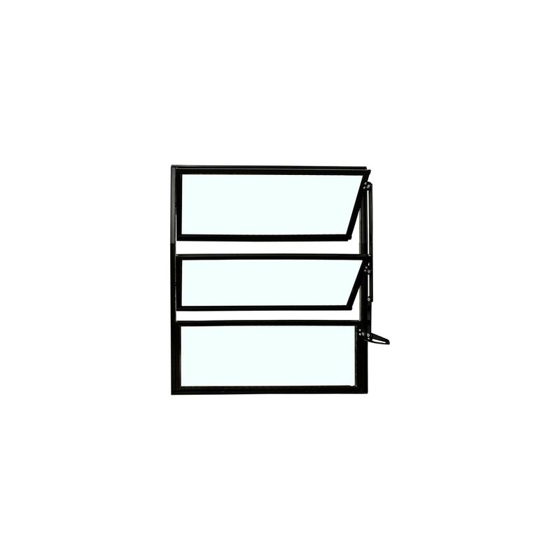 Basculante-40X60Cm-3-Folhas-Preto-Vidro-Liso-Quality