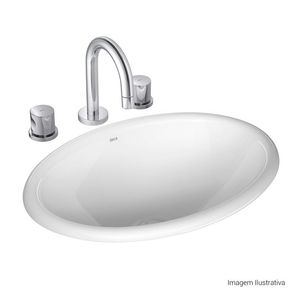 Cuba Sobrepor Oval 440X310 Branco Gelo Deca