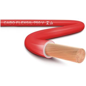 Cabo Flex 750v 2,5mm Vermelho 1M Sil