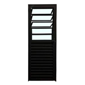 Porta Basculante Liso Lado Esquerdo Preta 0,80x2,10m Quality