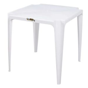 Mesa Plastica Branca Mor