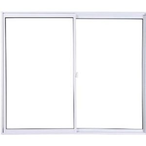 Janela 1,00x1,00m Vidro Liso Home Branco 2 Folhas Quality
