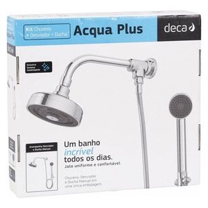 Kit Chuveiro Acqua Plus + Desviador Universal + Ducha Max Deca