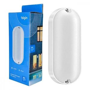 Luminária Tartaruga Branco 8W Bivolt 6500K Elgin