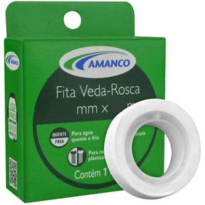 Fita Veda Rosca 18mm 1 Rolo Com 10m Amanco