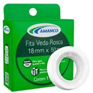 Fita Veda Rosca 18mm 1 Rolo Com 50m Amanco