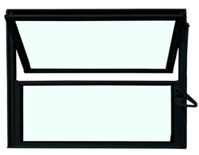 Basculante-80x40Cm-2-Folhas-Preto-Vidro-Liso-Quality