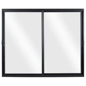 Janela 1,00x1,00Cm 2 Folhas Preto Liso Quality