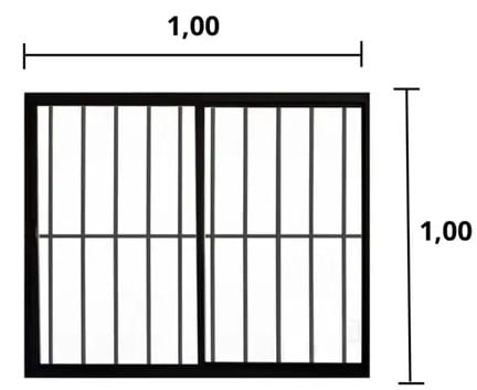 Janela-de-Correr-Com-Grade-Preto-1-00x1-00Cm-2-Folhas-Liso-Quality