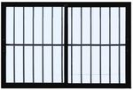 Janela-de-Correr-Com-Grade-2-Folhas-1-20x1-00m-Vidro-Liso-Preto-Quality