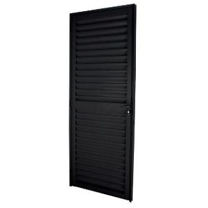 Porta Veneziana Lado Direito 0,80x2,10m Preta Quality