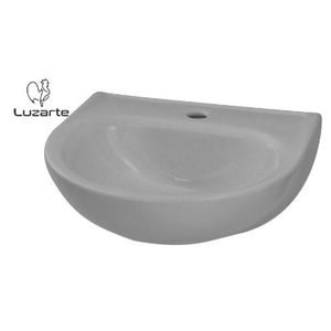 Lavatório Para Coluna Évora Cinza Prata Luzarte
