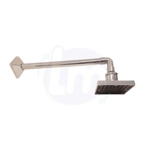 Ducha Articulada 20' Cromada Quadrada 4 Polegadas Lumar