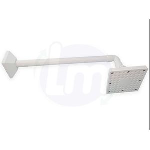 Ducha Articulada 20" Branca Quadrada 4 Polegadas Lumar