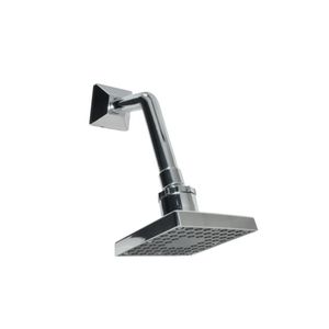 Ducha Articulada 20" Cromada Quadrada Com Cano Inclinado 4 Polegadas Lumar