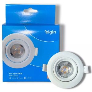 Luminaria de Led Ecospot Redonda Mr16 5W 3000K Elgin