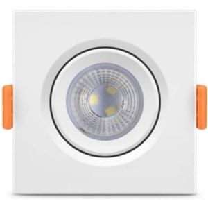 Luminária de Led Ecosport MR11 Quadrada 3W 3000K Elgin