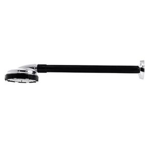 Chuveiro Plástico Cromado Preto/Prata 4 Polegadas 30Cm Astra