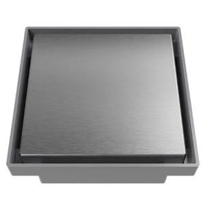 Ralo Oculto Quadrado Inox 10X10Cm Astra