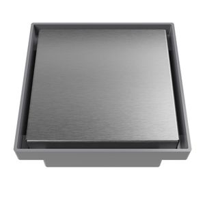 Ralo Oculto Quadrado Inox 15X15Cm Astra