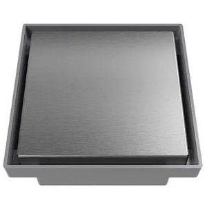 Ralo Oculto Quadrado Inox 10X10Cm Astra