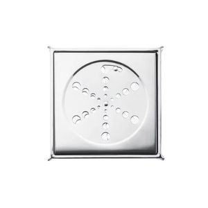 Grelha Quadrada Com Caixilho Inox 10x10Cm Primafer