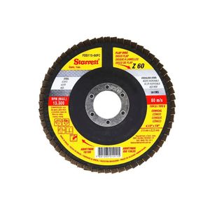 Disco Flap 4.1/2" x 7/8" G-60 Grãos Starrett