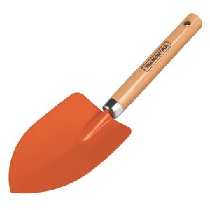 Pazinha Larga Metálica para Jardinagem Com Cabo de Madeira Tramontina
