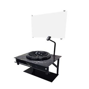 Gabinete Vidro Reto Arkansas S50CC PPQ-T Preto Vmex
