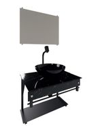 Gabinete-Vidro-Reto-Dallas-S50CR-PPQ-T-Carrara-Preto-Vmex