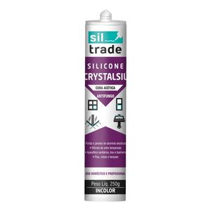 Silicone Crystasil Acético Incolor 260G Silttrade
