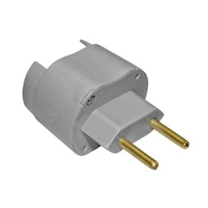 Plugue Adaptador 2p 10a Cinza Pluzie