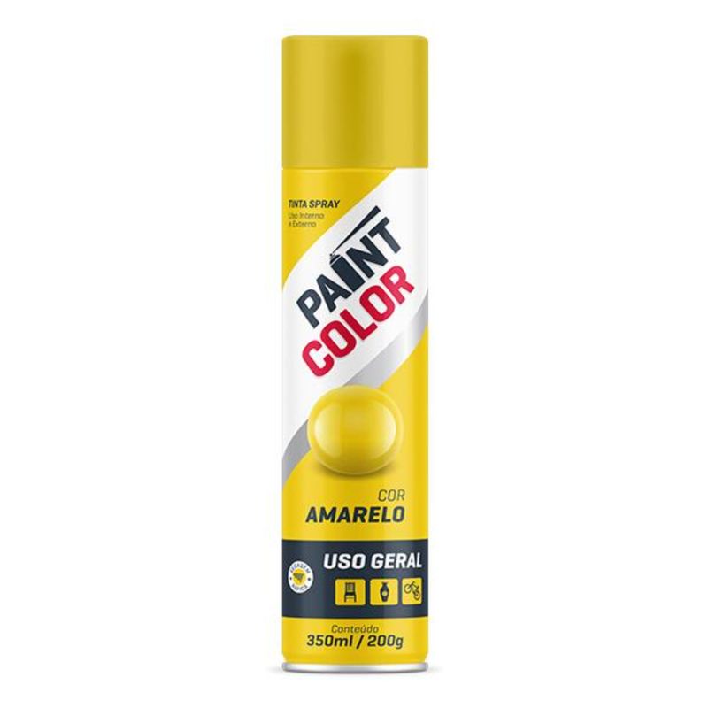 Tinta-Spray-Uso-Geral-Amarelo-Paintcolor