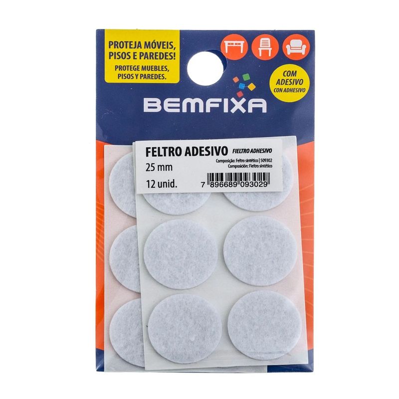 Feltro-Redondo-Branco-25mm-Bemfixa