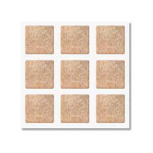 Feltro Quadrado Marrom 25x25mm Bemfixa