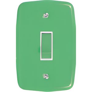 Conjunto Interruptor Simples Ideale Verde 3500 Pluzie